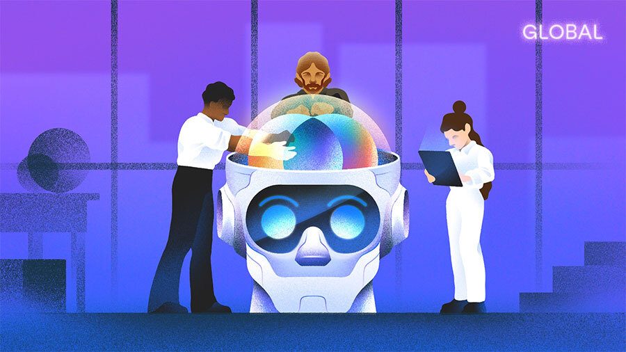 Иллюстрация: команда работает над AI-системой