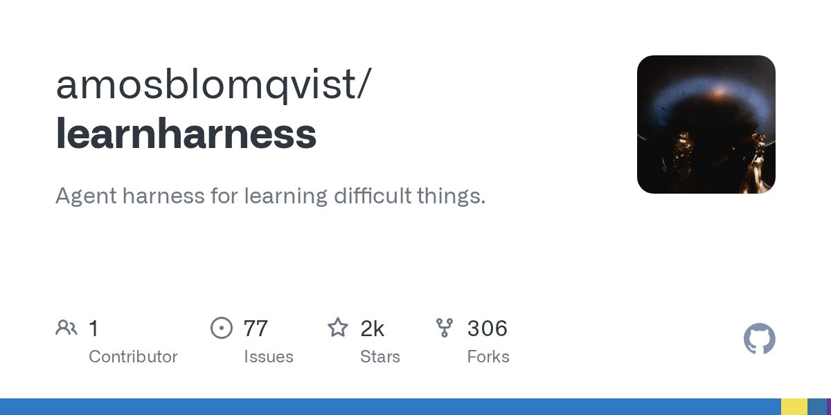 Репозиторий amosblomqvist/learnharness на GitHub