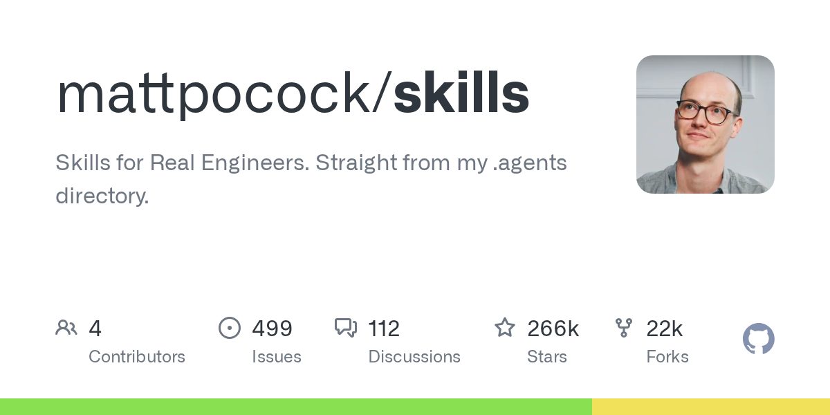 mattpocock/skills — навыки для настоящих инженеров из каталога .agents