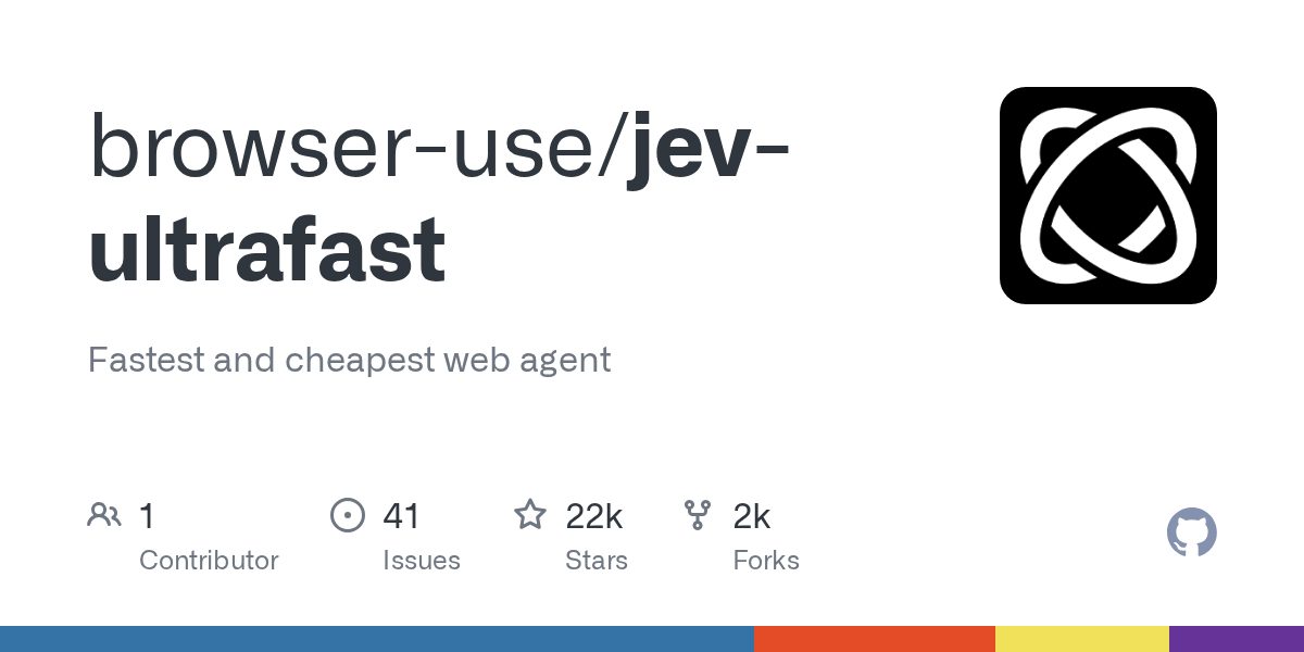 🚀 Выпущен высокоскоростной веб-агент jev-ultrafast