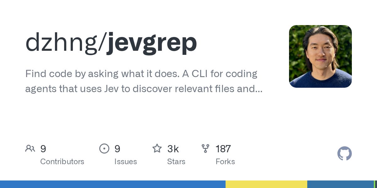 🔍 Утилита Jevgrep для поиска кода через запросы на естественном языке