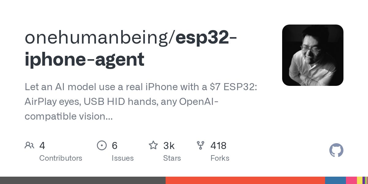 📱 Управление iPhone с помощью ИИ через недорогой модуль ESP32
