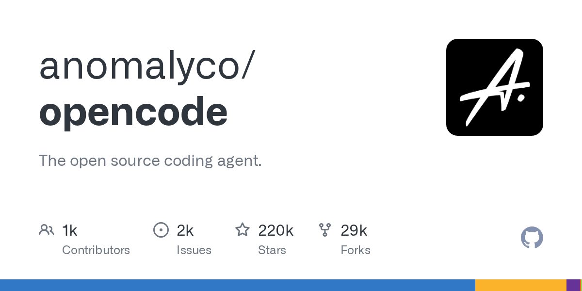 ⚡ OpenCode: новый проект от anomalyco